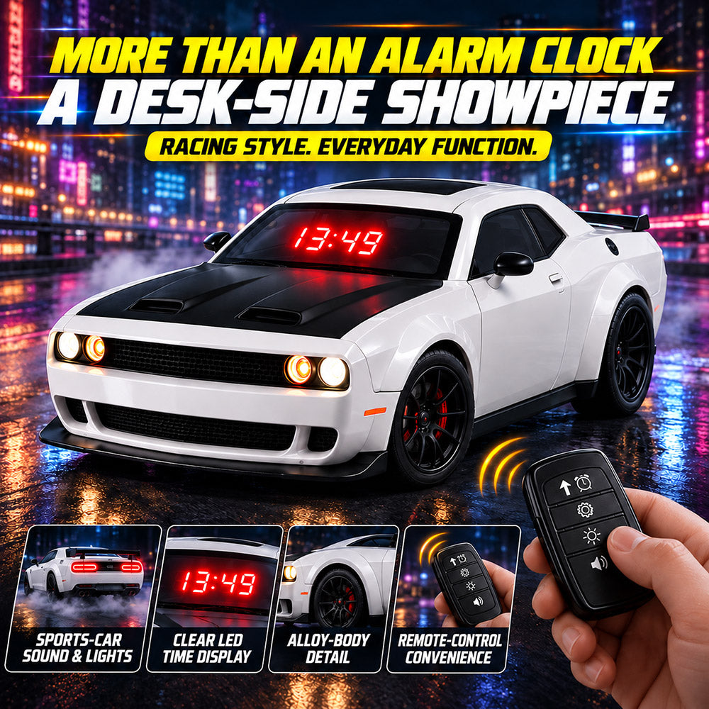 Hellcat Alarm Clock with Engine Sound & Light Mist