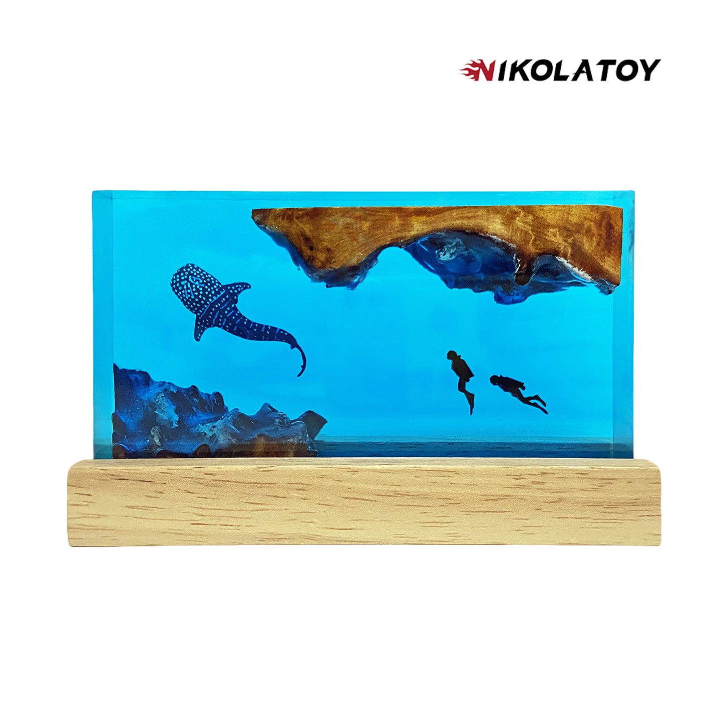 NIKOLATOY®Creative Resin Night Light Desktop Ornament - The underwater world