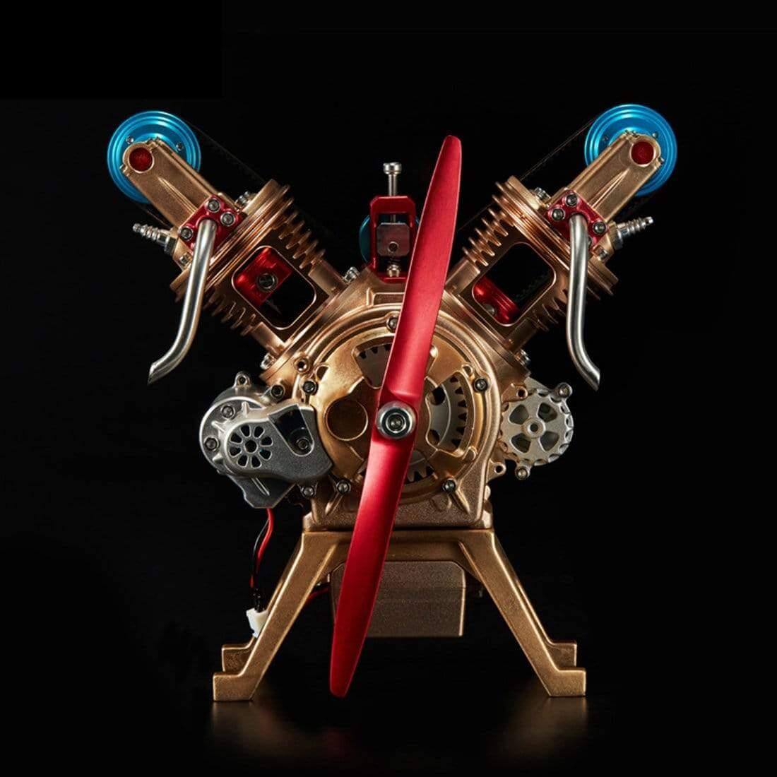 TECHING Alloy Mini Manual Assembly V2 Double- Cylinder Model Kits