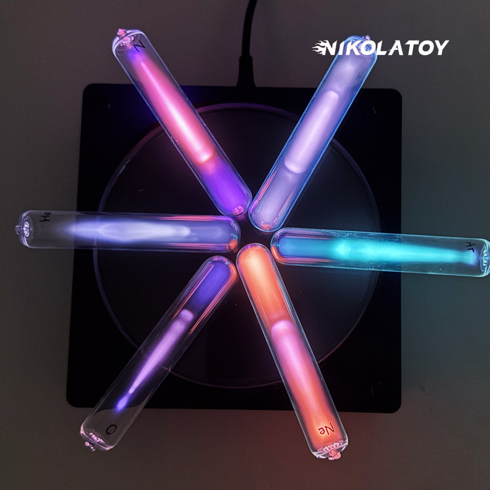 Tesla Plasma Reaction Glass Sealed Rare Gas Light-Emitting Tube