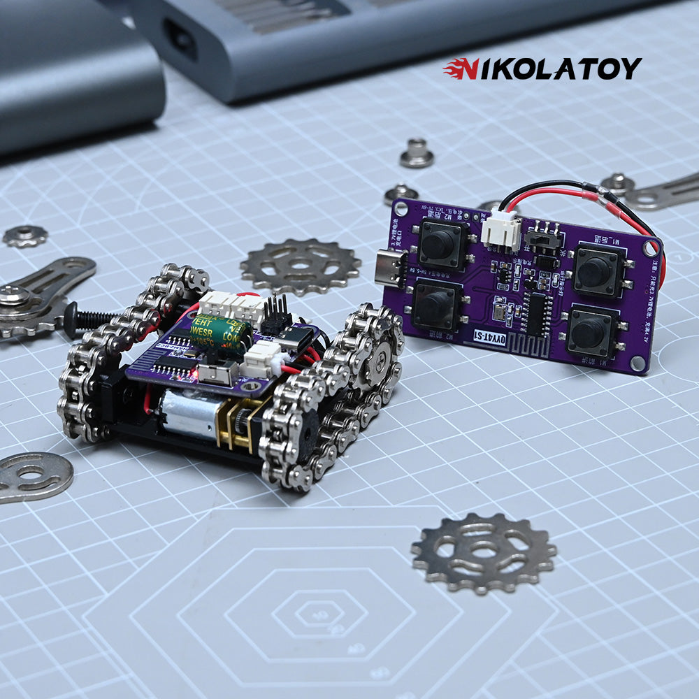 Mini Programmable Metal RC Robot Tank