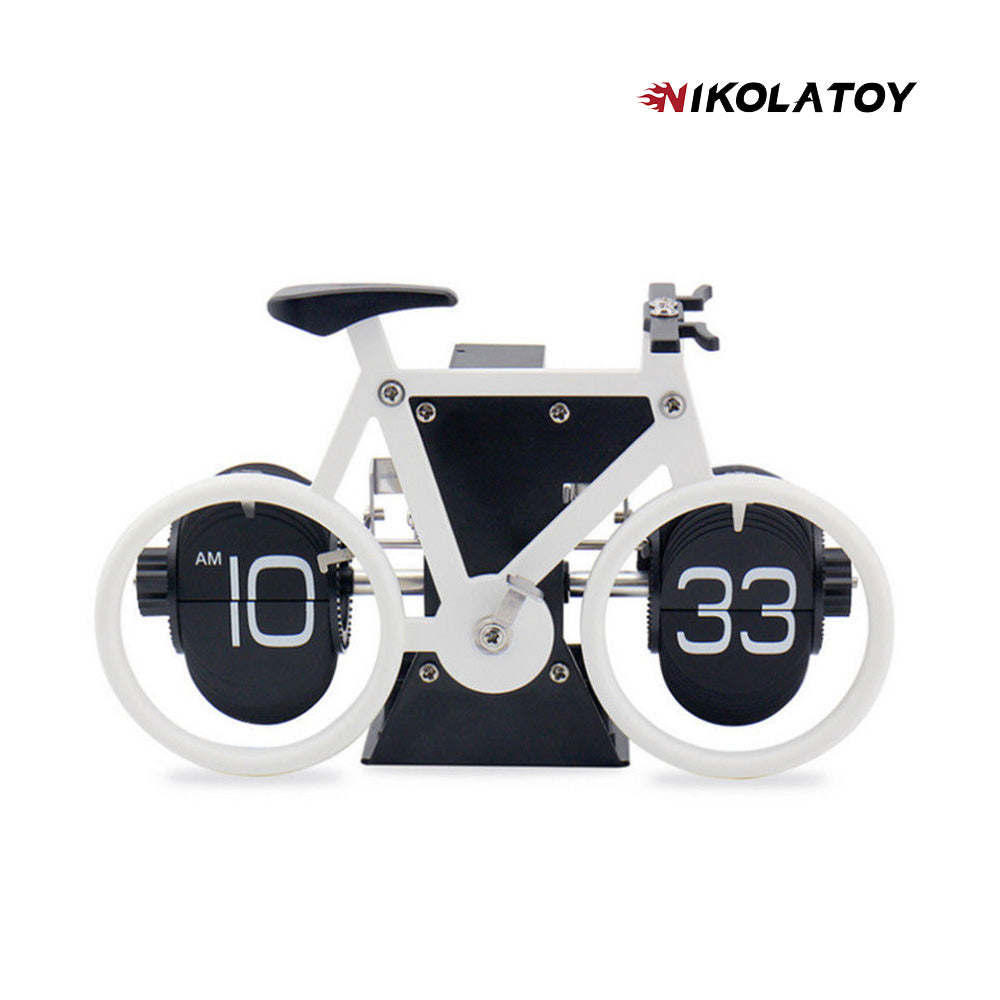 Creative Bicycle Automatic Page Turning Clock