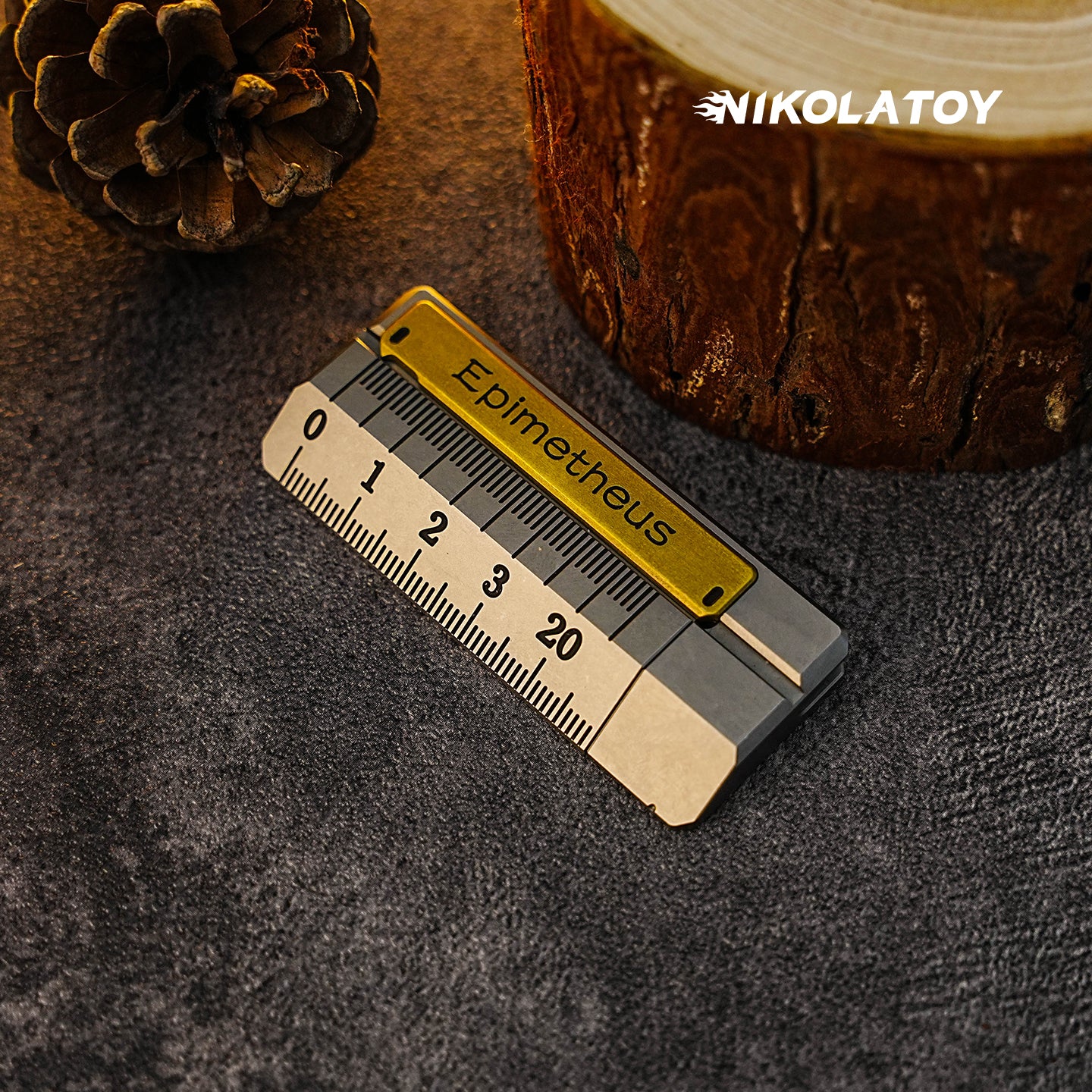 NIKOLATOY®Titanium alloy Fidgets Ruler