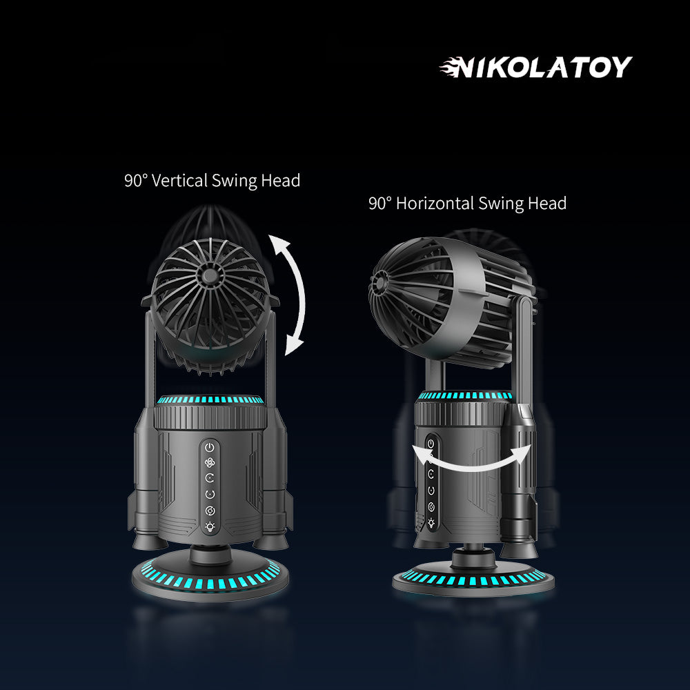 NIKOLATOY®Creative Rocket Desktop Fan