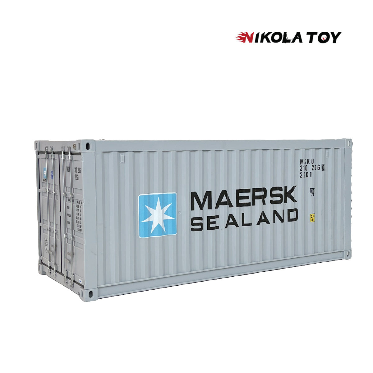 Container Rimorchio MAERSK Grigio Modellino 1:24 Solido Container Rimorchio MAERSK Grigio Modellino 1:24 Solido