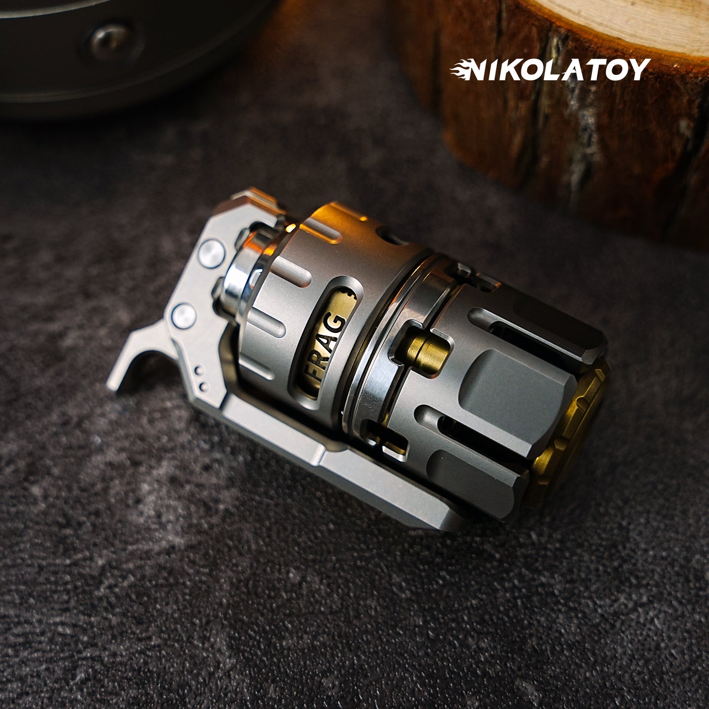 NIKOLATOY® Multi functional Titanium Alloy EDC Toy Doombringer Grenade