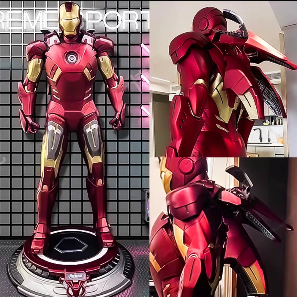 1:1 Full-Scale Iron Man Mark 7 LED Light-Up Sculpture