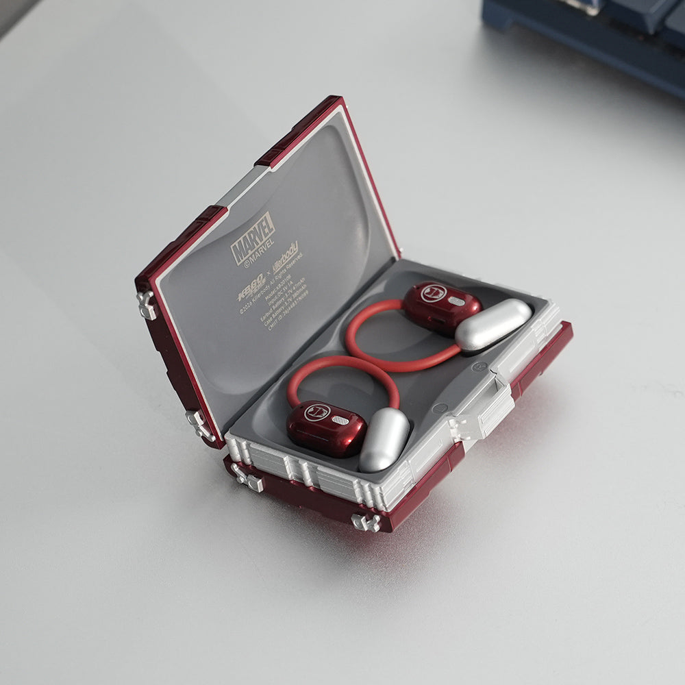 Iron Man 2 Briefcase Suit Open Ear Bluetooth Headphones