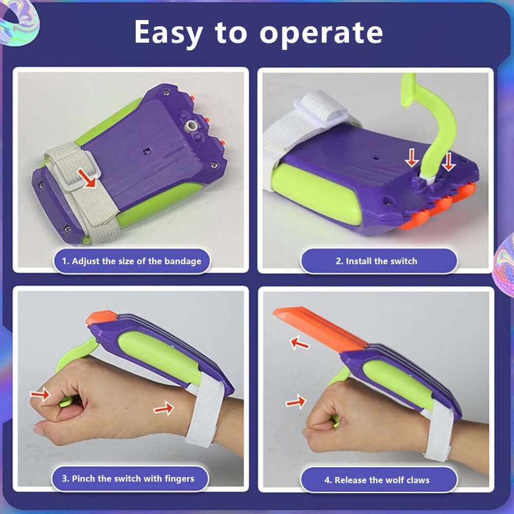 NIKOLATOY® 3D Printing Scalable Cute Wolverine Claws