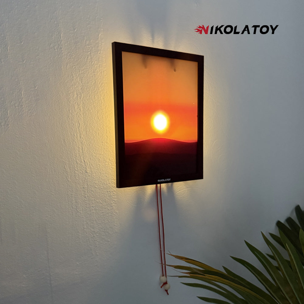NIKOLATOY®Creative sunset hand pulled night light