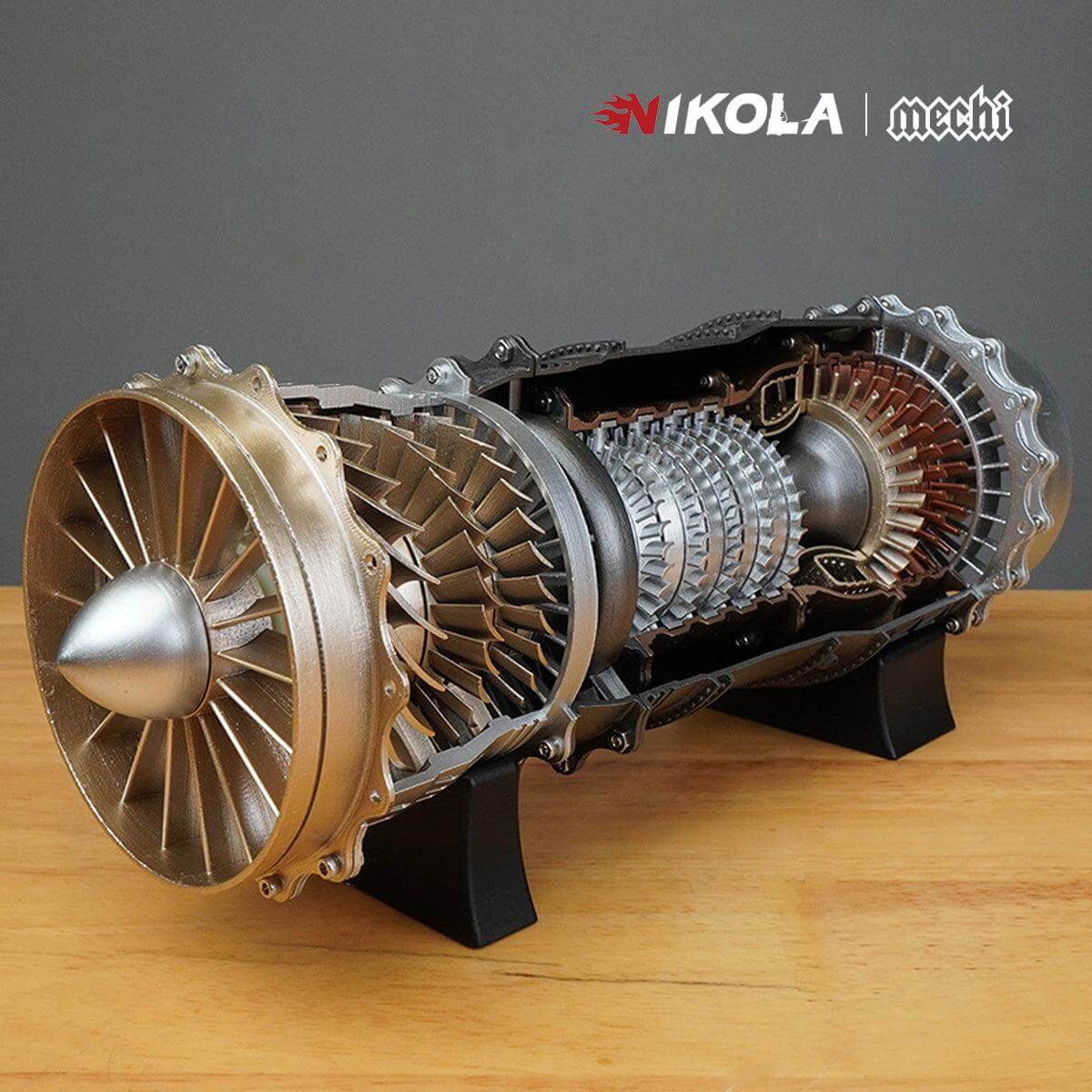 WS-15 Fighter Turbofan Engine Model DIY Assembly Kits 150+ PCS