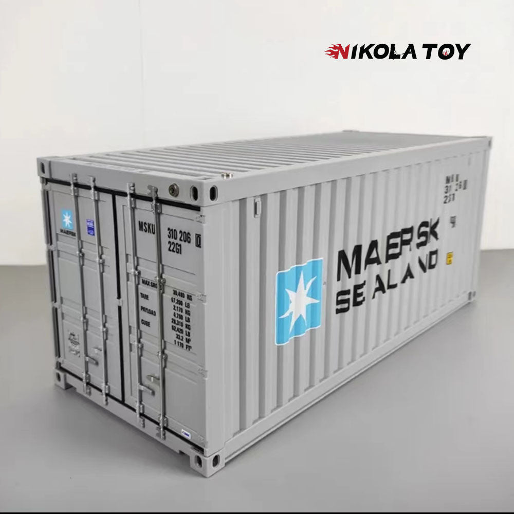 MAERSK large-sized container model toy with LED display box(Multiple containers can be connected in series)