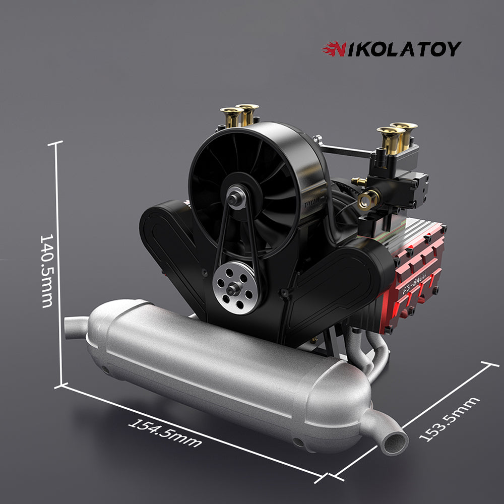 TOYAN 14cc Horizontally Opposed 4-Stroke Nitro Model DIY Engine Kits