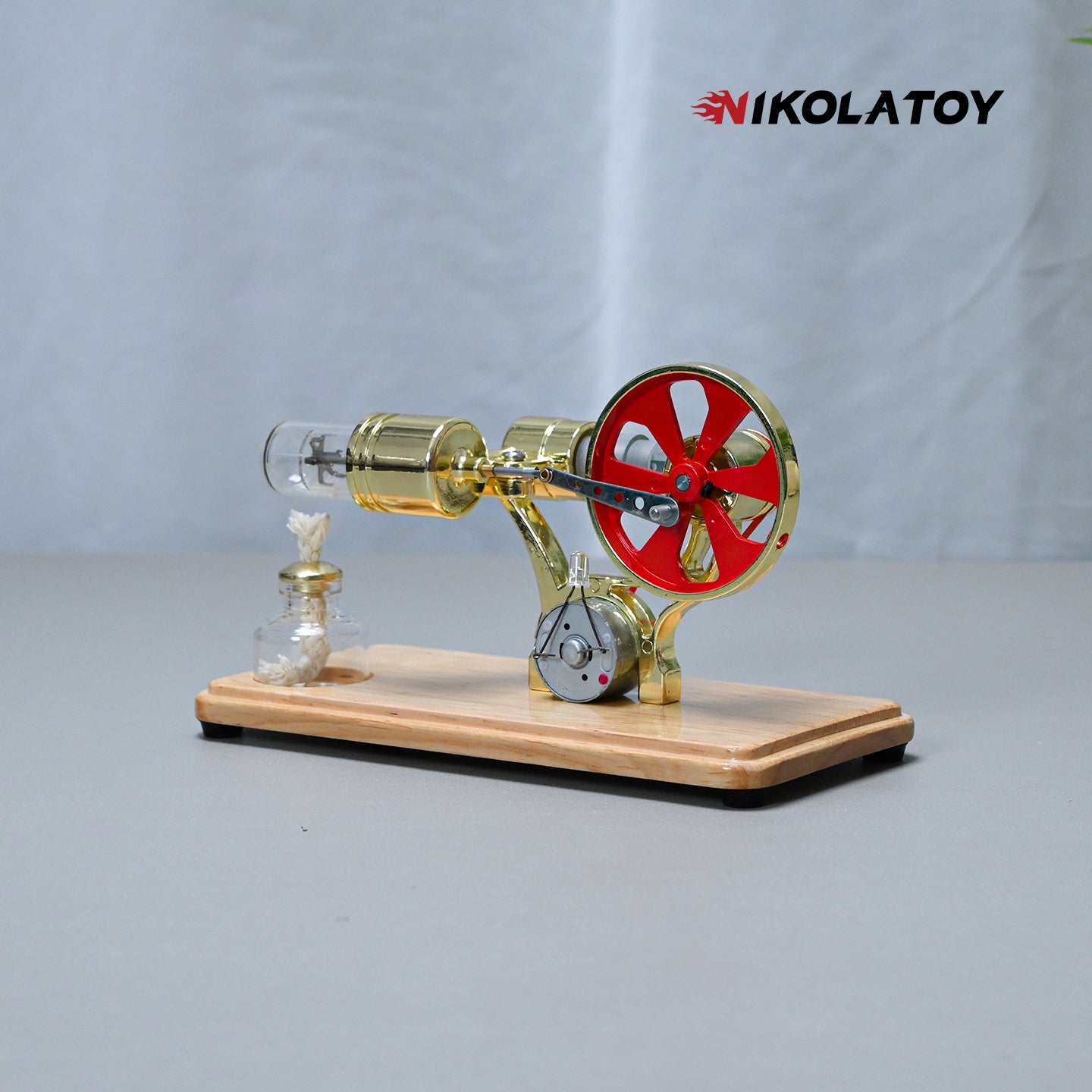 Bamboo Based Single Cylinder Stirling Engine