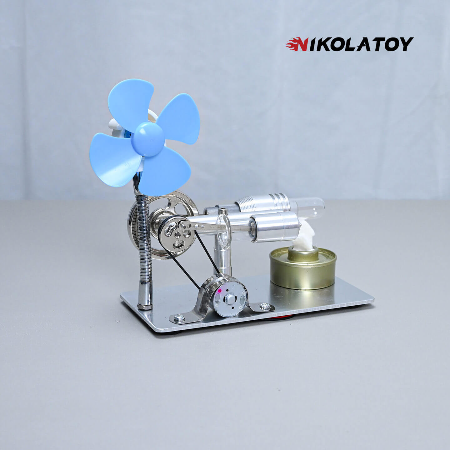 Stirling Engine Model - Power Generation+Windmill