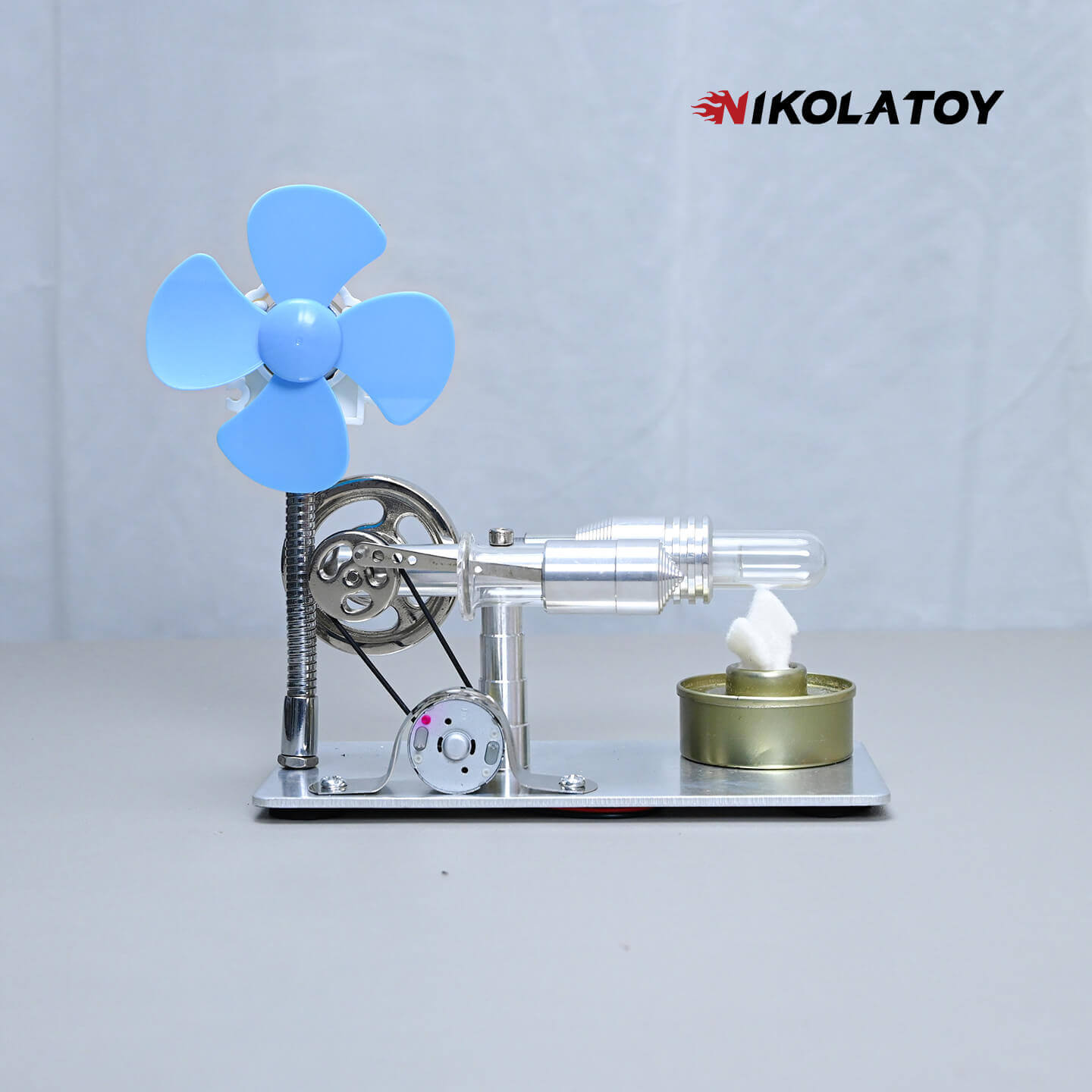 Stirling Engine Model - Power Generation+Windmill