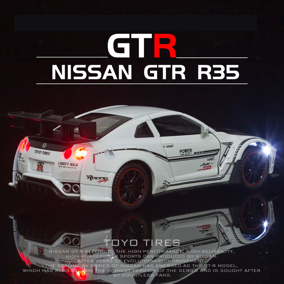 Alloy 1/32 Nissan GTR Model Car
