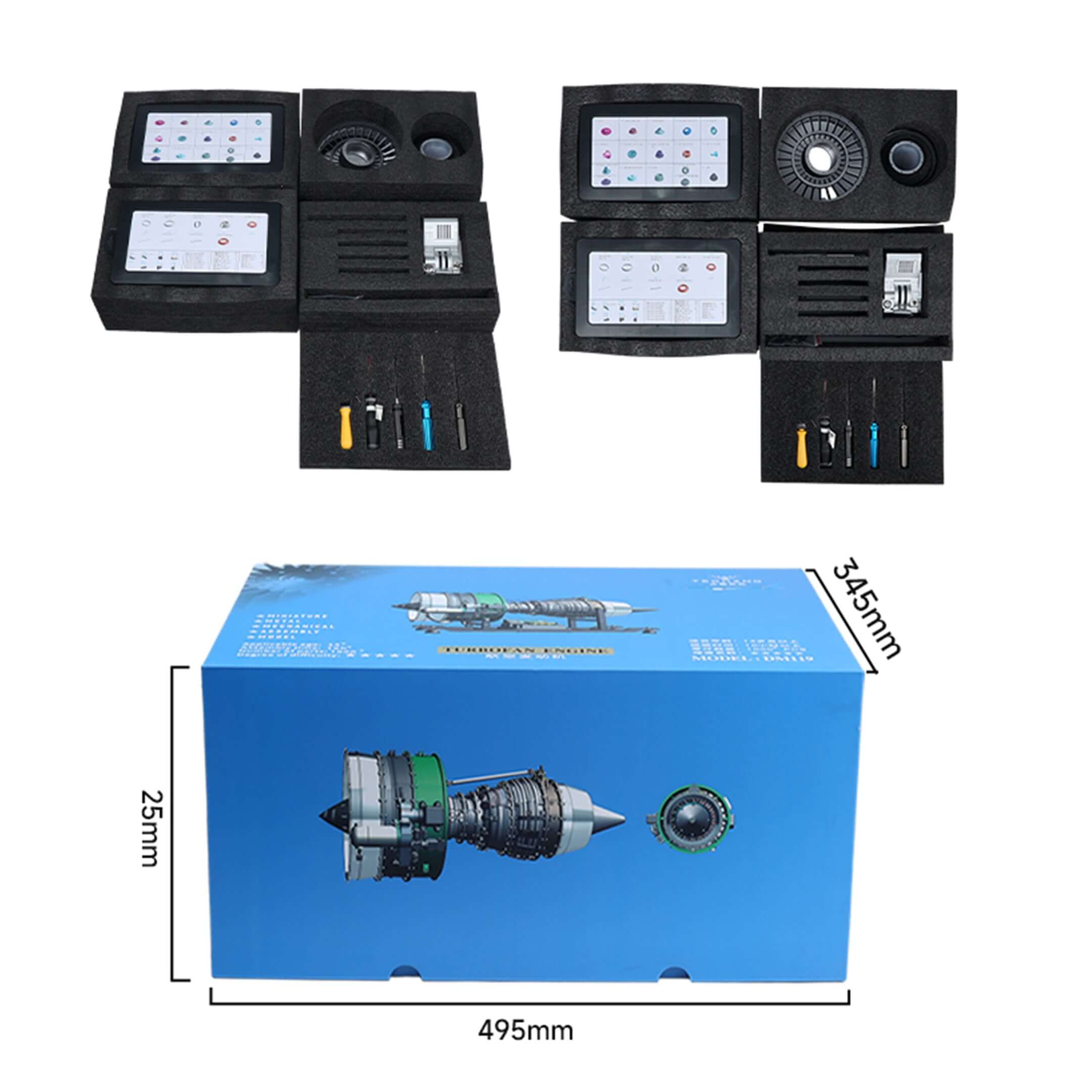 TECHING Large Size Turbofan Engine Model - DIY KIT(15In)