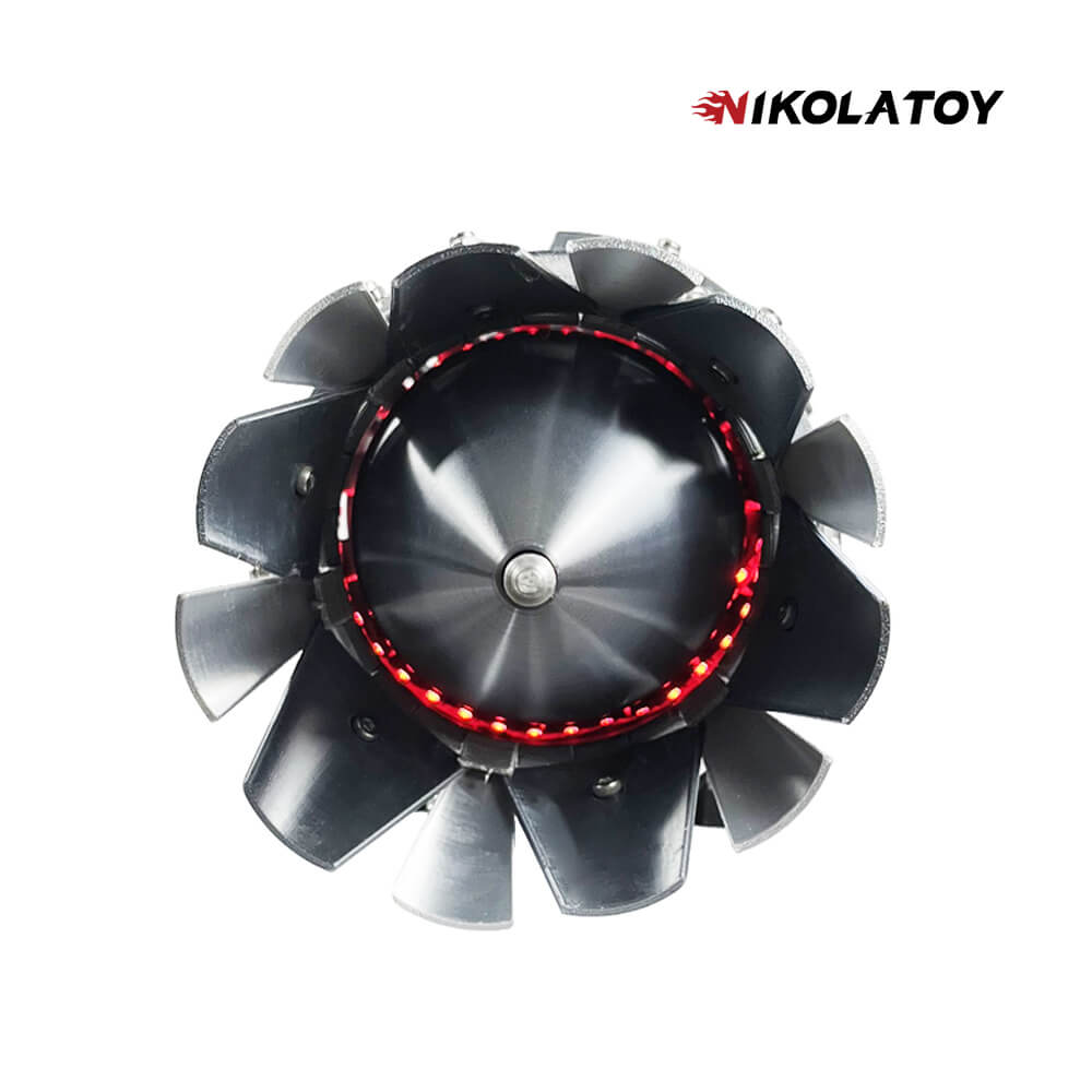 3D Printed Military Fighter Turbojet Engine Model