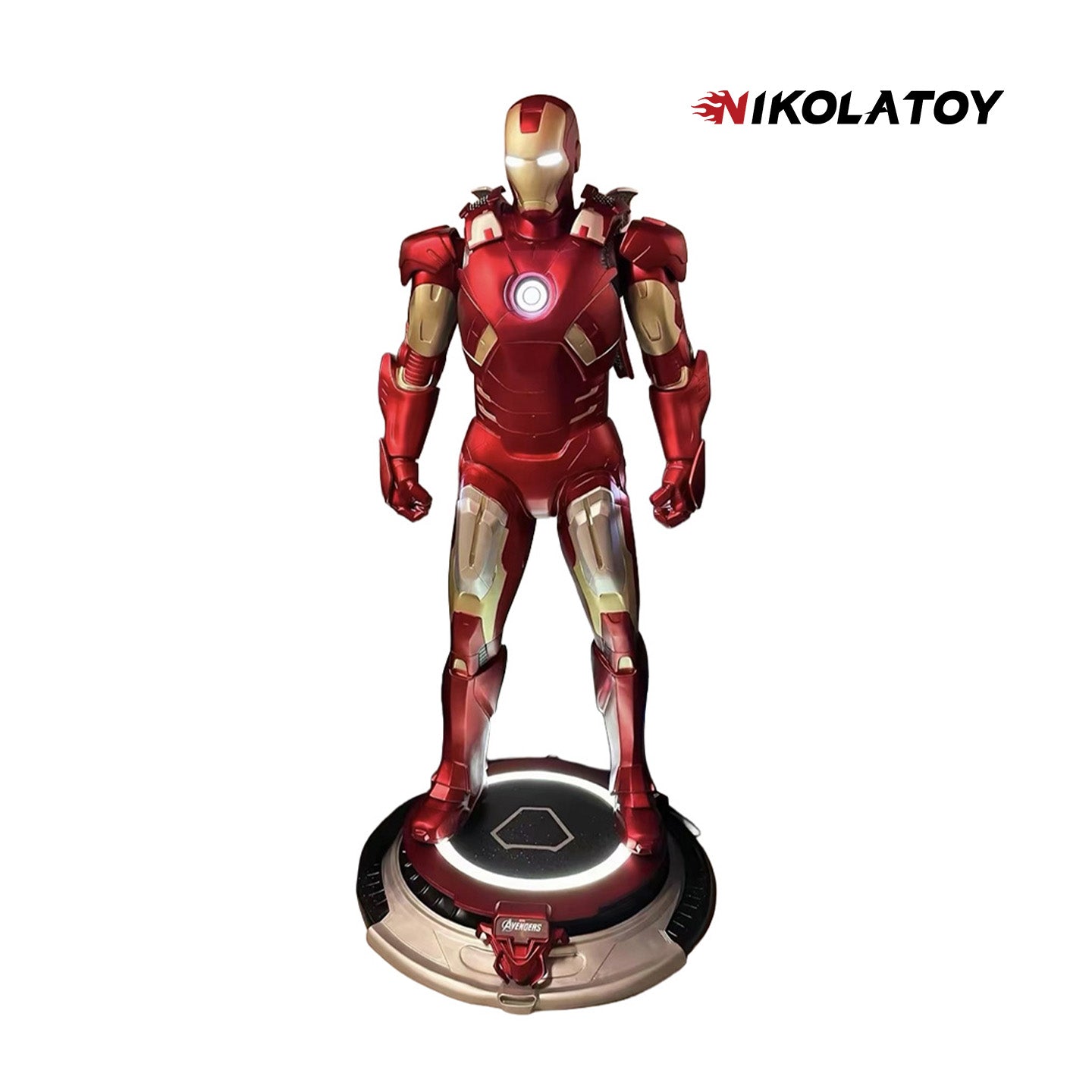 1:1 Full-Scale Iron Man Mark 7 LED Light-Up Sculpture