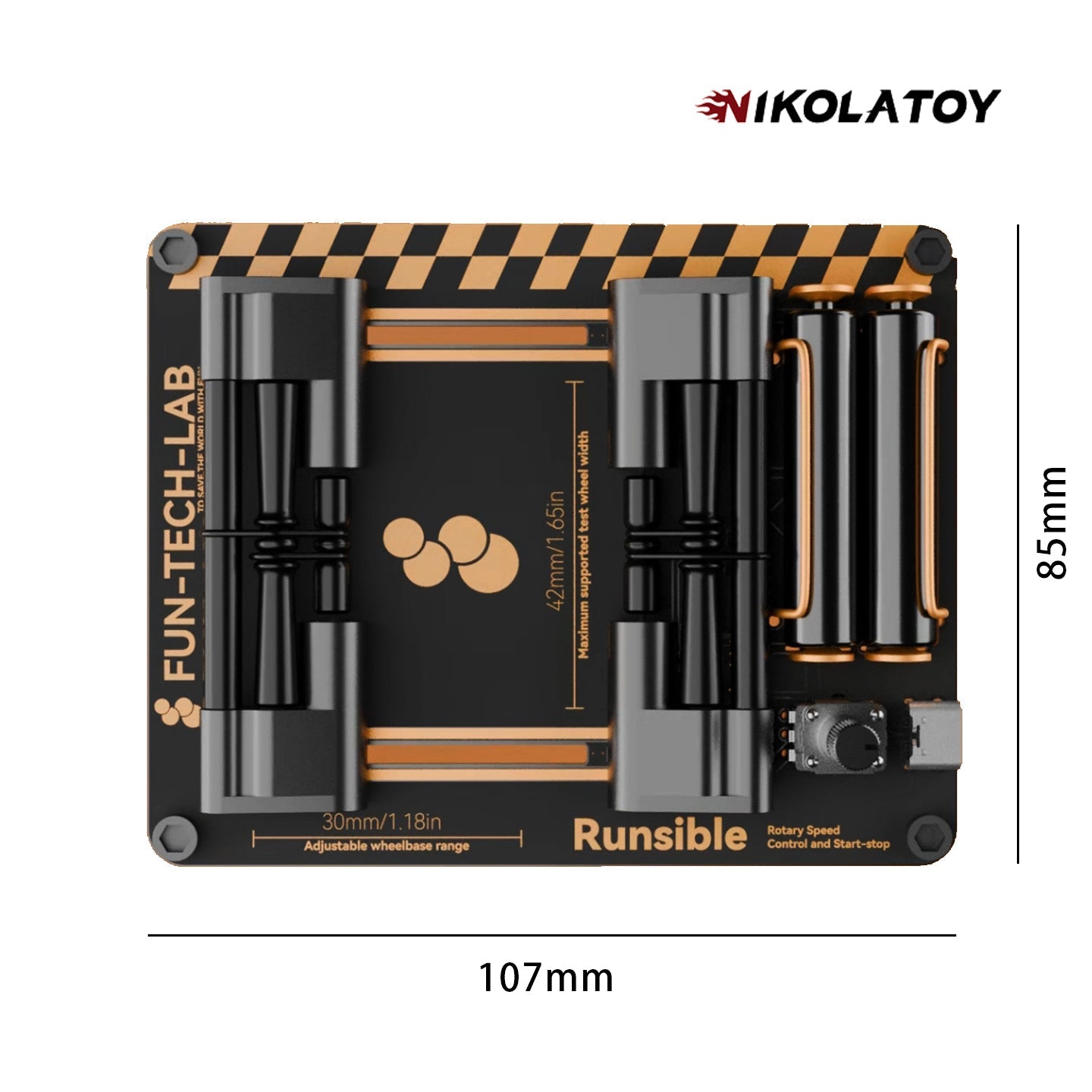 1:64 Desktop Car Model Horsepower Test Machine RUNSIBLE 64