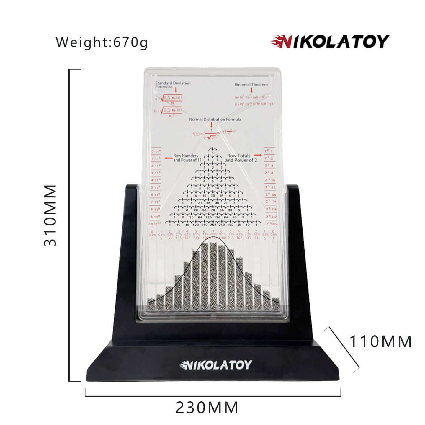 Galton Board Normal Distribution Model