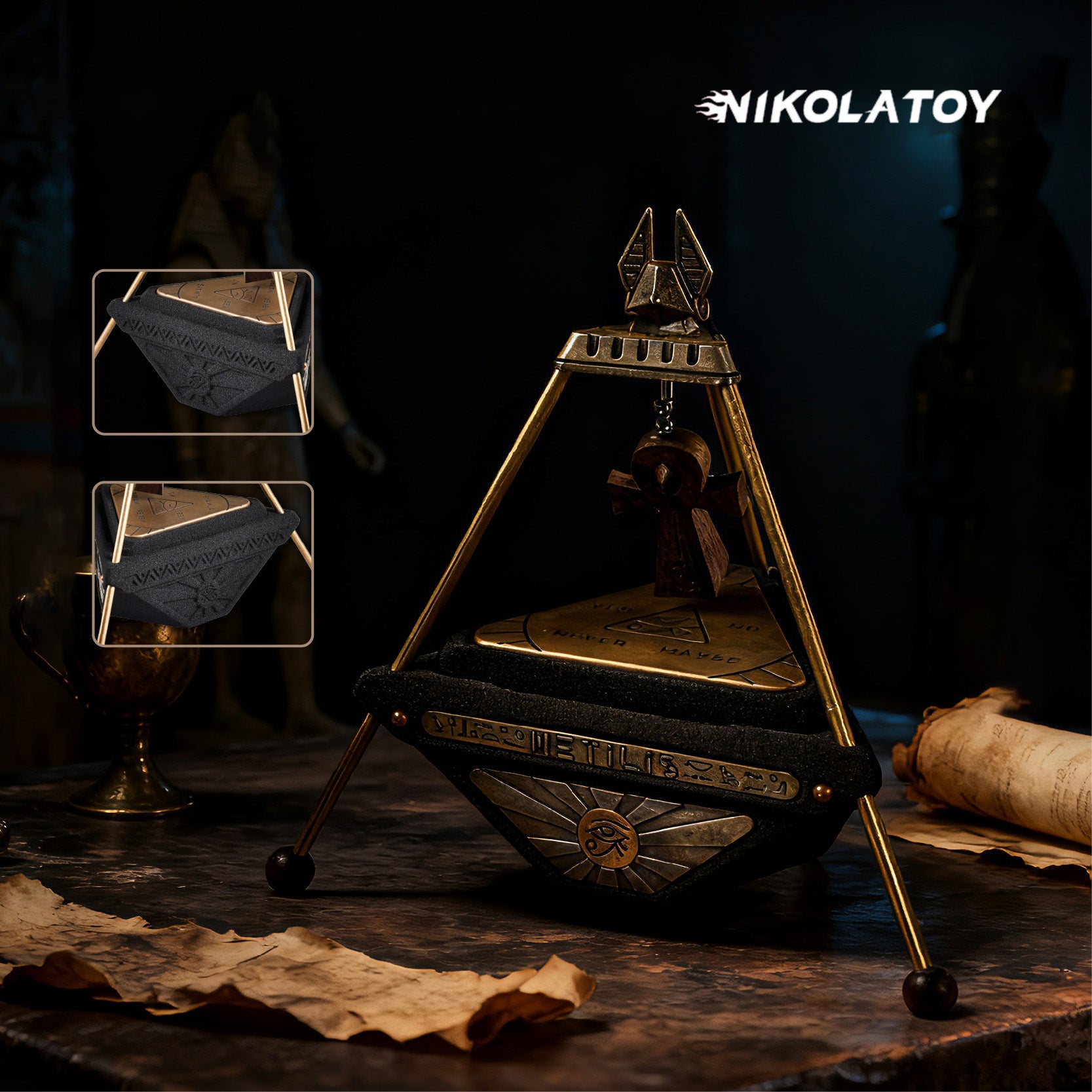 NIKOLATOY®Anubis Rule Decision making Incense Burner