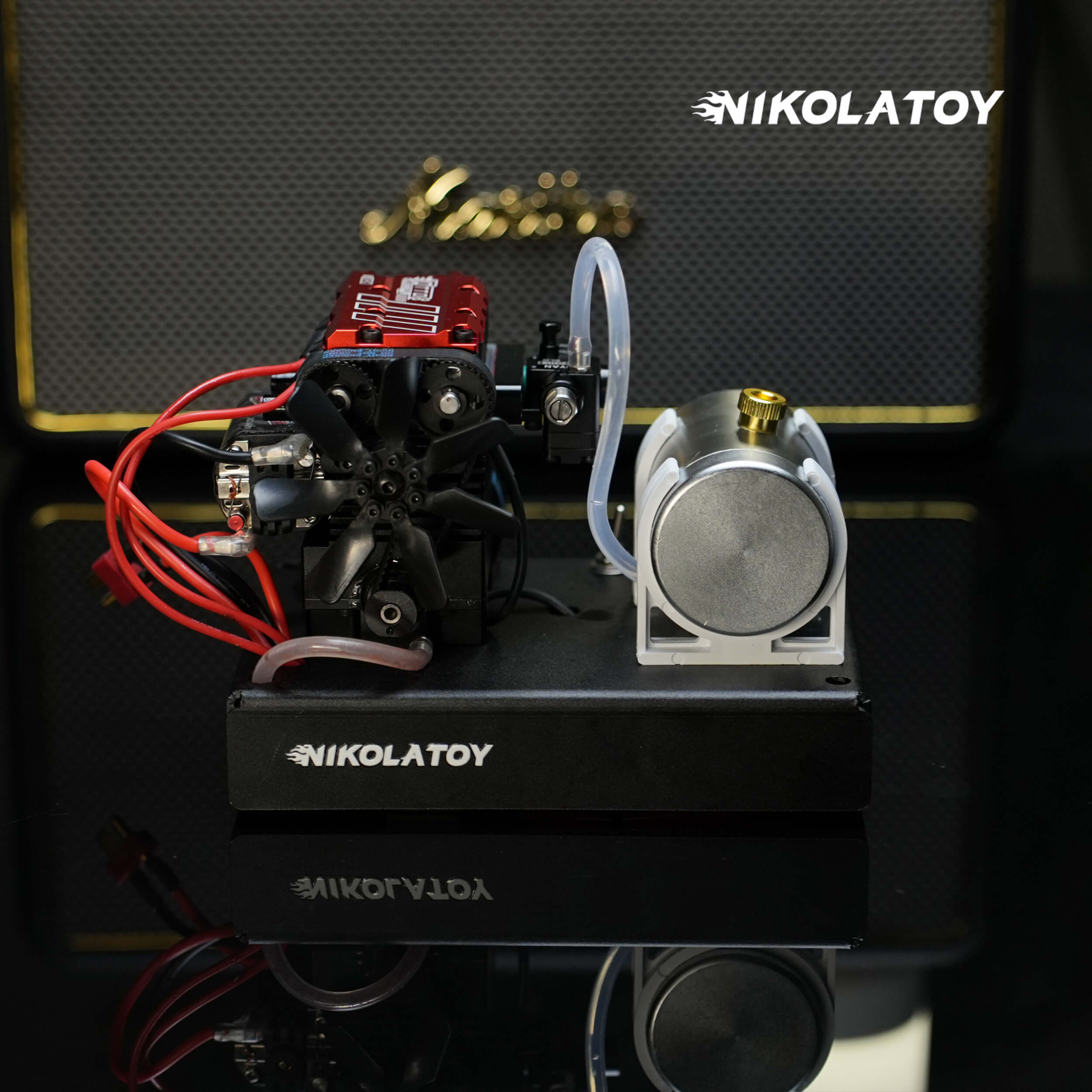 Mini Dual‑Cylinder Internal Combustion Engine Model DIY Assembled Kit