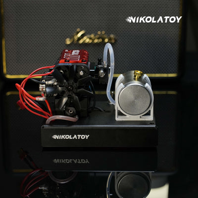 Mini Dual‑Cylinder Internal Combustion Engine Model DIY Assembled Kit