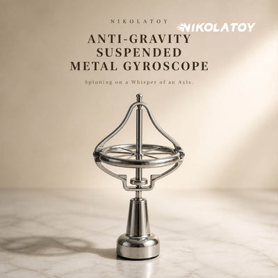 Metal Anti‑Gravity Gyroscope Desktop Physics Toy