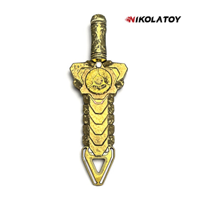 Ultra Limited Rattlesnake Sword Titanium Ice Crystal Forging One of a Kind EDC Toy