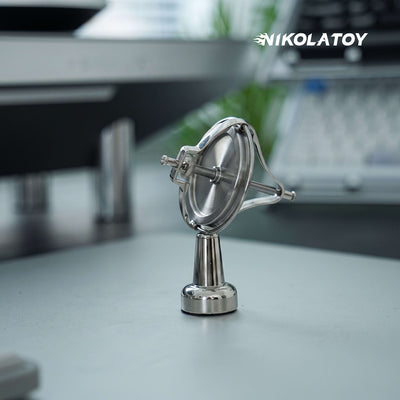 Metal Anti‑Gravity Gyroscope Desktop Physics Toy