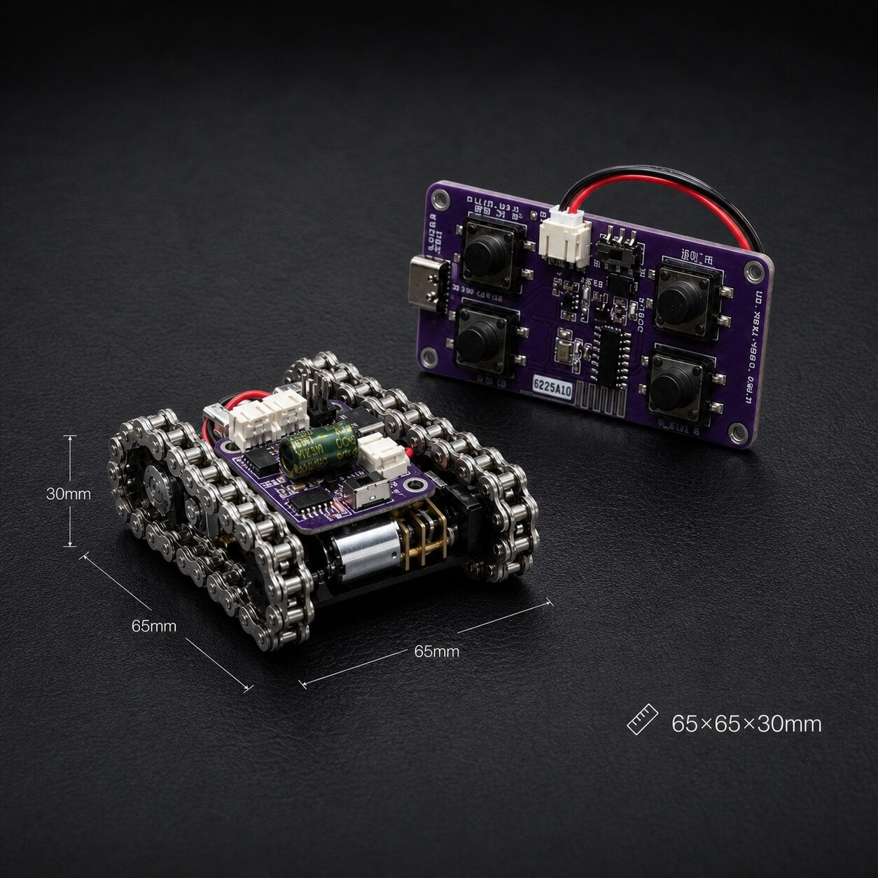 Mini Programmable Metal RC Robot Tank