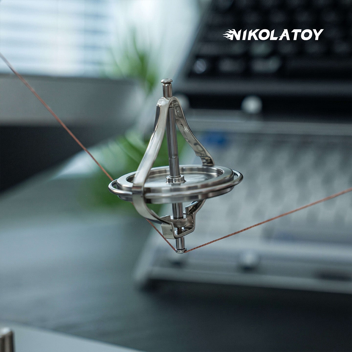 Metal Anti‑Gravity Gyroscope Desktop Physics Toy