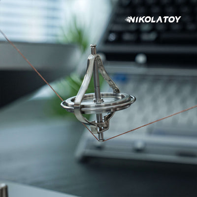 Metal Anti‑Gravity Gyroscope Desktop Physics Toy