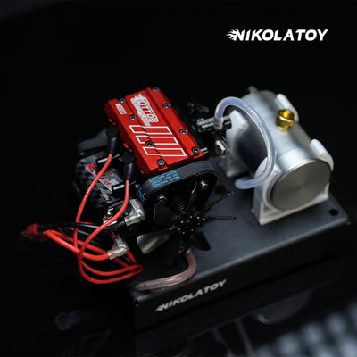 Mini Dual‑Cylinder Internal Combustion Engine Model DIY Assembled Kit