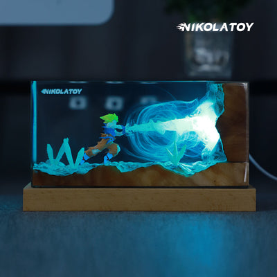Kakarot Resin RGB Night Light Desktop Decoration