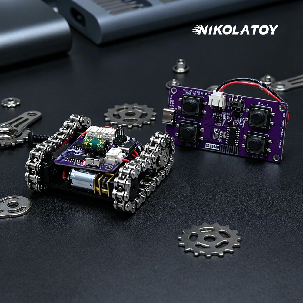 Mini Programmable Metal RC Robot Tank