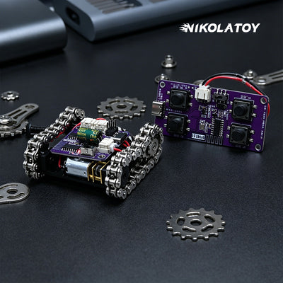 Mini Programmable Metal RC Robot Tank