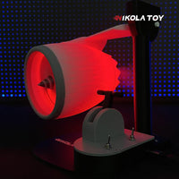 Creative desktop JetFan - equipped with a humidifier and red tail lights - Nikola Toy