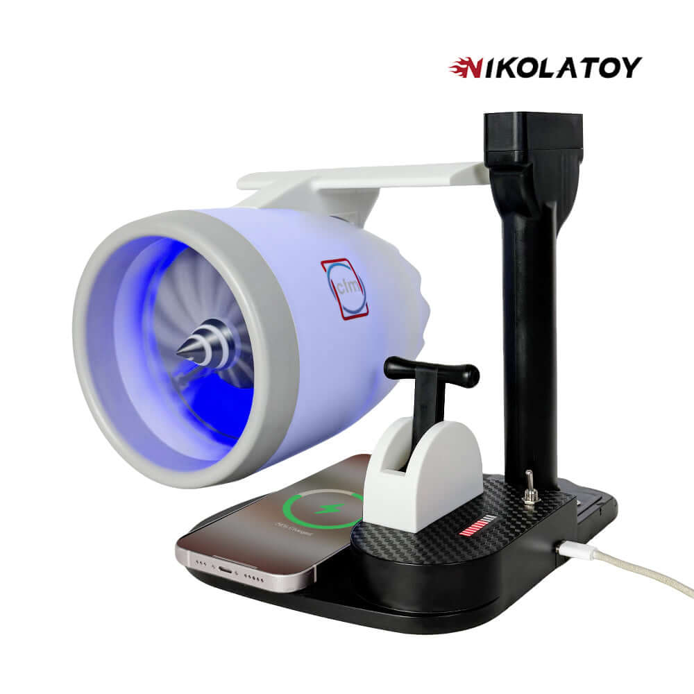 Desktop JetFan with Phone Charging Base and Humidifier | NIKOLATOY