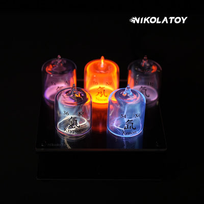 Noble Gas Cylinder Glow Tube Set