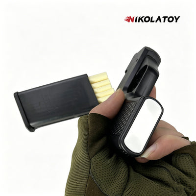 Gun Type Cigarette Lighter With 3 Replaceable Magazine Clips