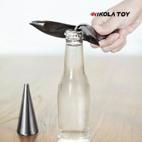 NIKOLATOY™ Metal bird bottle opener, tumbler, balance bird