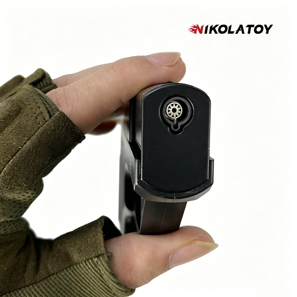 Gun Type Cigarette Lighter With 3 Replaceable Magazine Clips