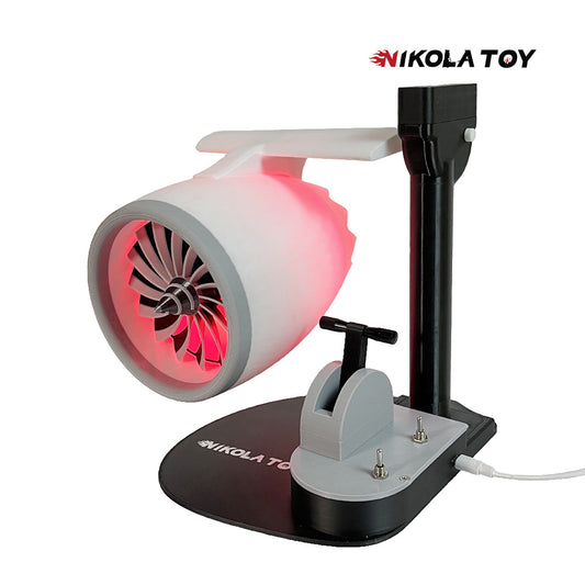 Creative desktop JetFan - equipped with a humidifier and red tail lights