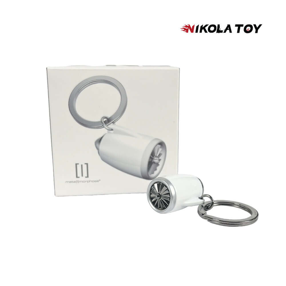 Flagship Aircraft Turbofan Engine Keychain