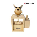 NIKOLATOY™ Wooden Art Desktop Ornament - Flying pig