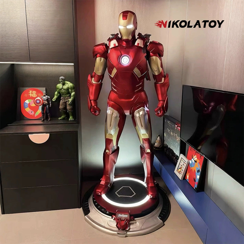 1:1 Full-Scale Iron Man Mark 7 LED Light-Up Sculpture