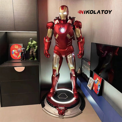 1:1 Full-Scale Iron Man Mark 7 LED Light-Up Sculpture